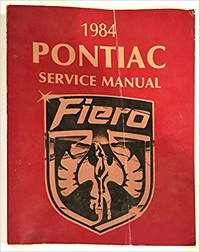 Pontiac Fiero Service Manual 1984