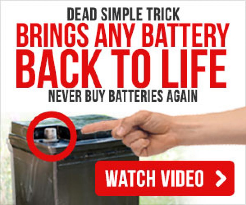 Dead Simple Trick Brings Any Dead Car Battery Back To Life. Never Buy