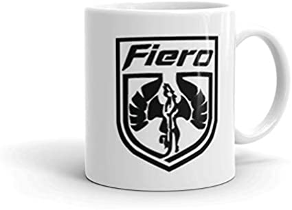 Pontiac Fiero Logo Mug 11 oz (B&W)