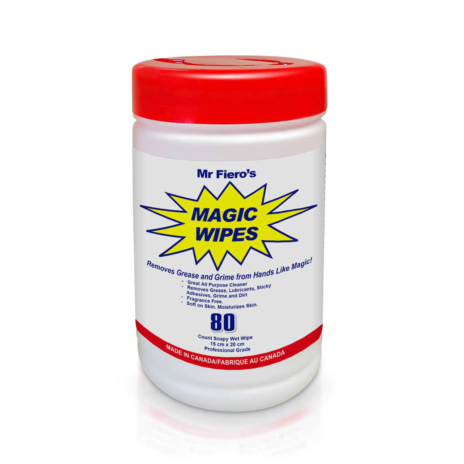 Mr. Fiero’s Magic Hand Cleaning Wipes 80 CT.